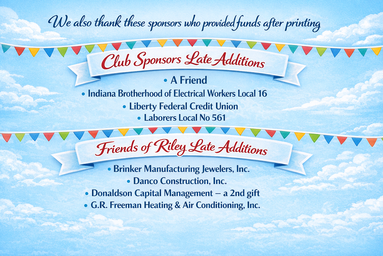 Late Additions Sponsors
